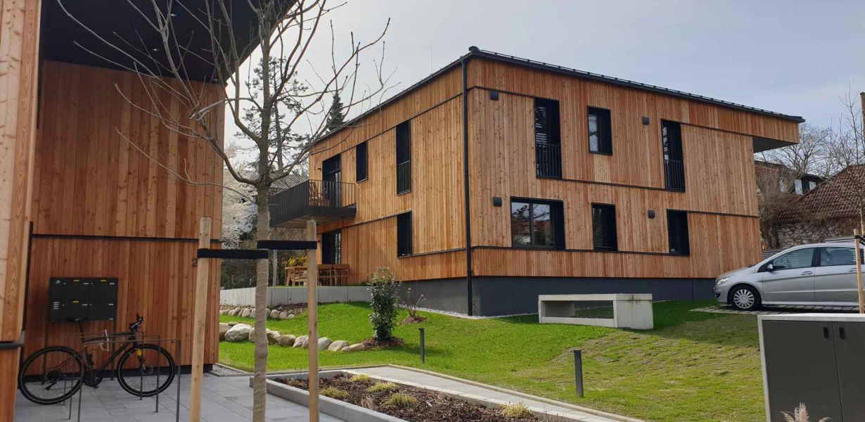Neubau von zwei Mehrfamilienwohnhäusern mit Tiefgarage
