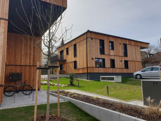 Neubau von zwei Mehrfamilienwohnhäusern mit Tiefgarage